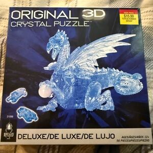 Original 3D Crystal Puzzle - Blue Dragon